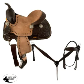 12" (Semi QH)  Youth Pleasure style saddle set.