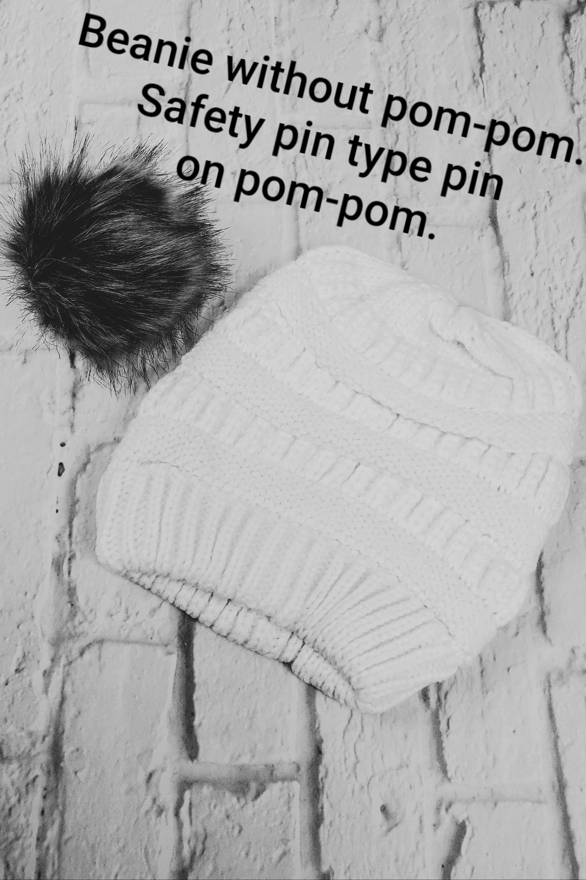 #13 Rust Ponytail Pom-Pom Beanie