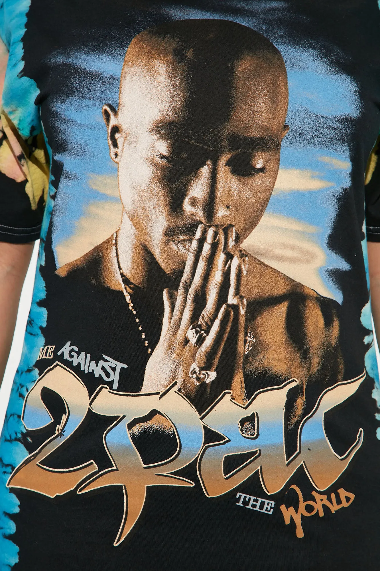 2PAC Tie Dye T-Shirt - Black/combo