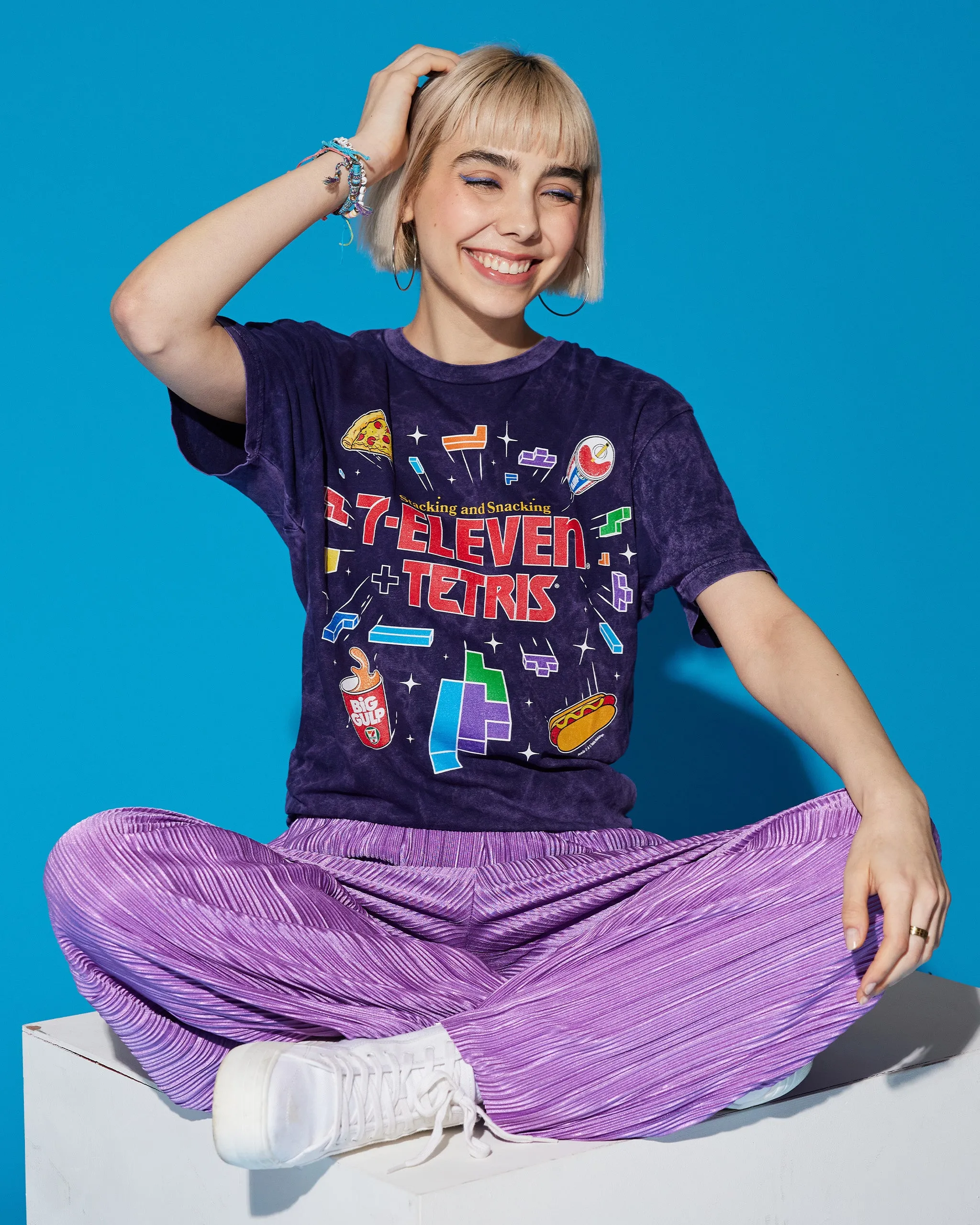 7-ELEVEn®   TETRIS® Snacking & Stacking Washed Tee