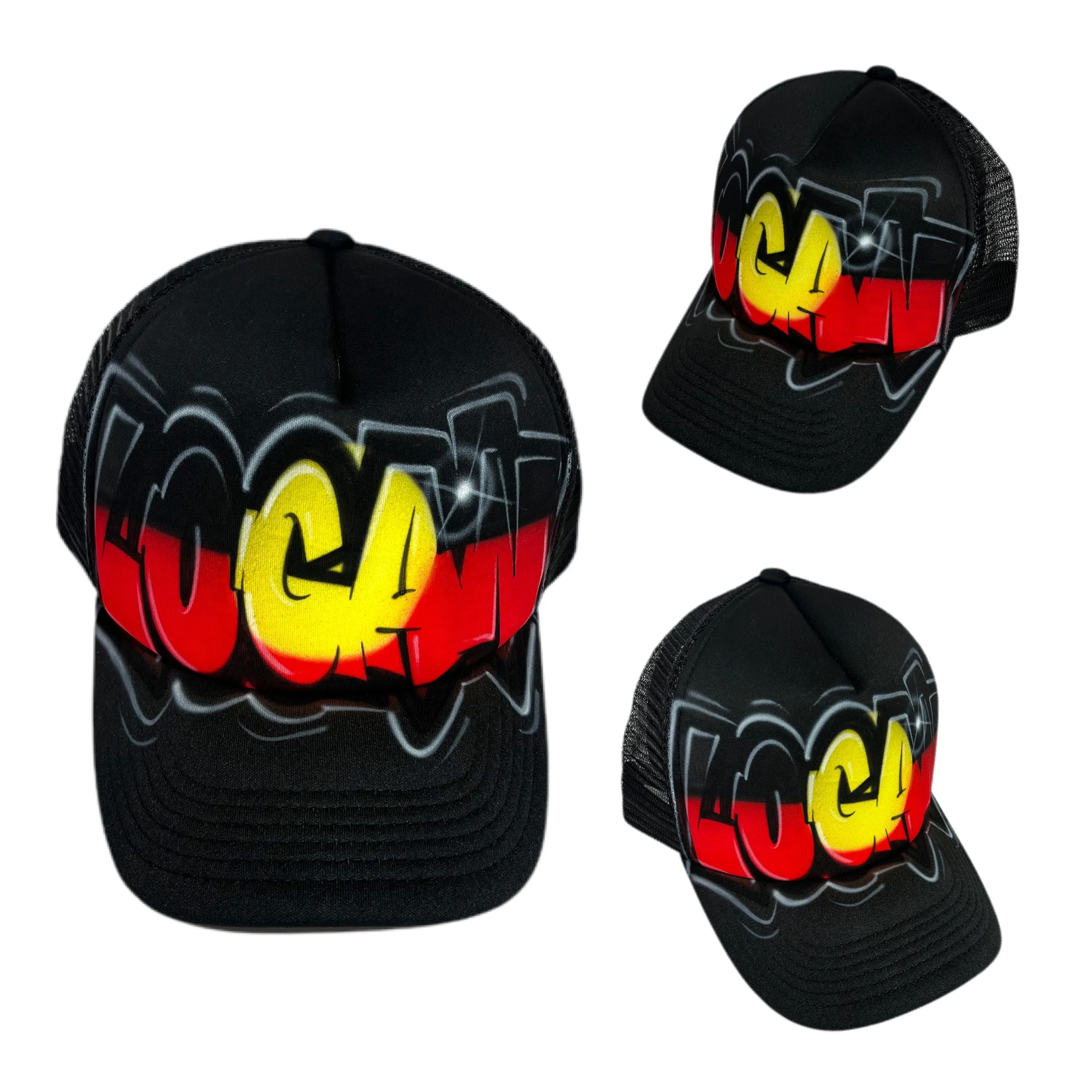 Aboriginal Flag Graffiti Style Trucker (AG)