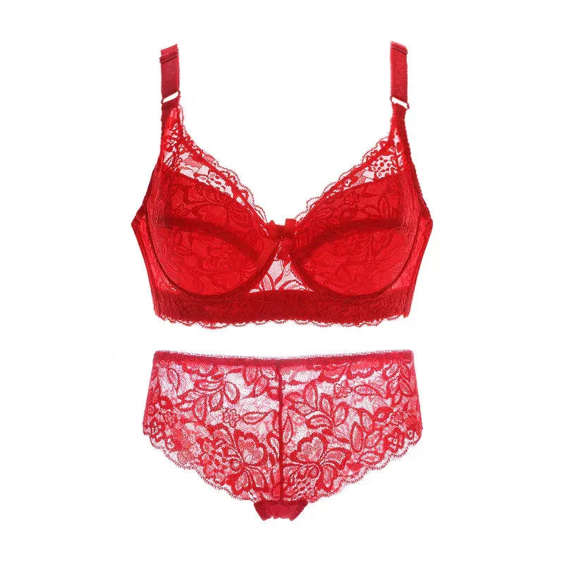 Années 70 Ensemble Lingerie Dentelle Florale Rétro