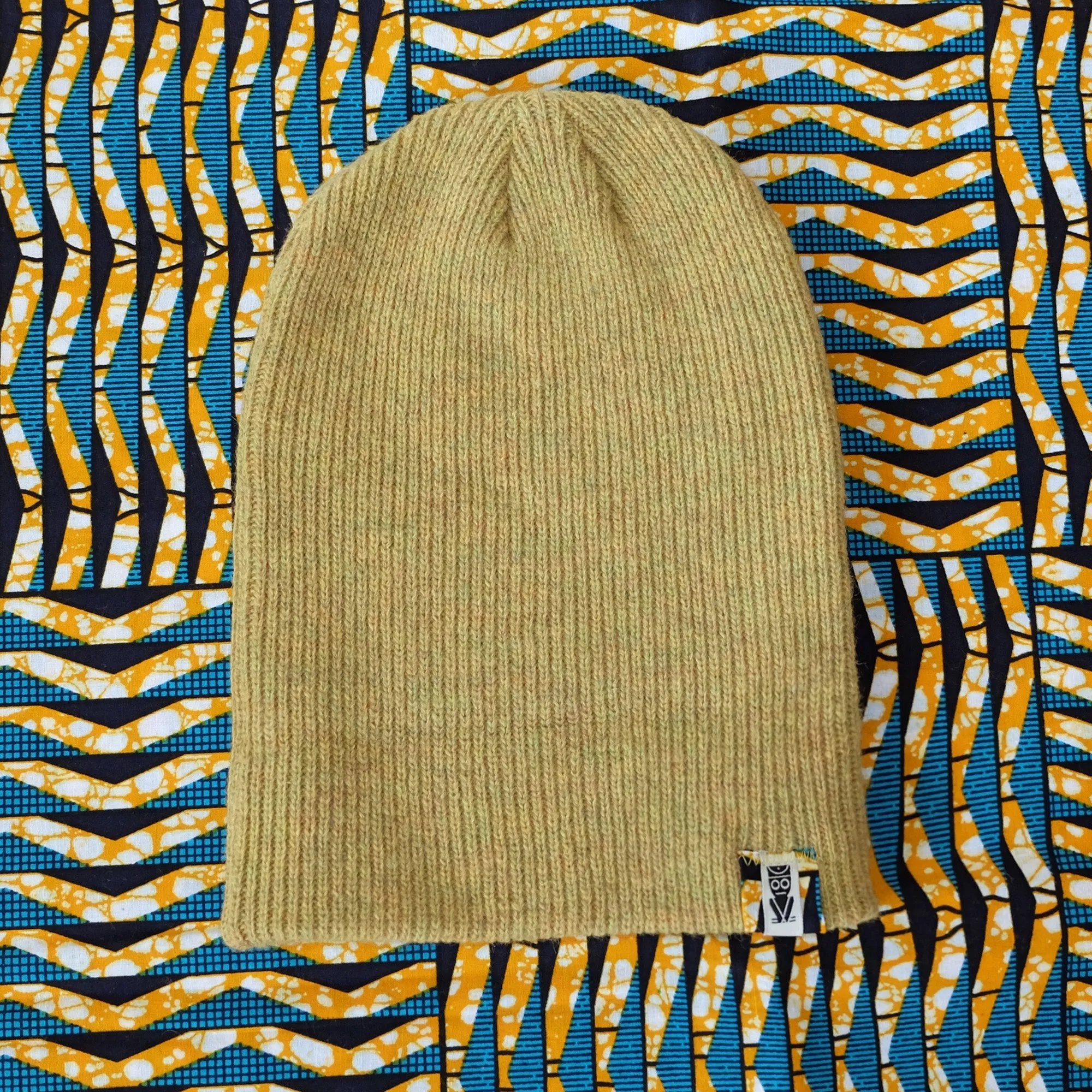 Beanie Merino Wool - Yellow Mustard