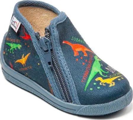 BELLAMY TELA Bleu dino Chaussons