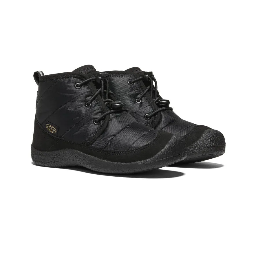 Big Kids' Howser II Waterproof Chukka  |  Black/Black