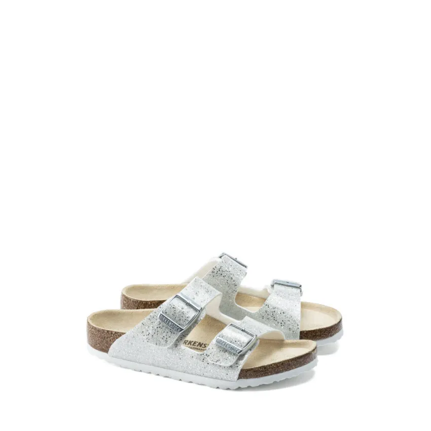 BIRKENSTOCK SANDALO ARIZONA 1022230 GLITTER BIANCO