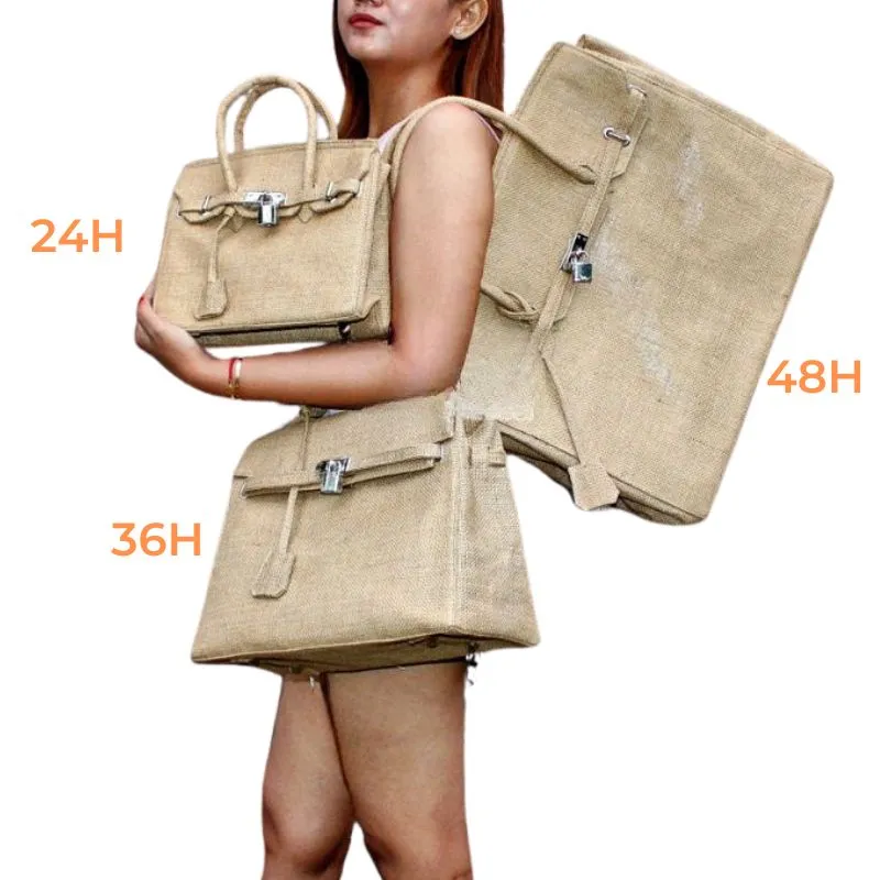 Birkin Style Guatemala Jute - Available in 4 sizes