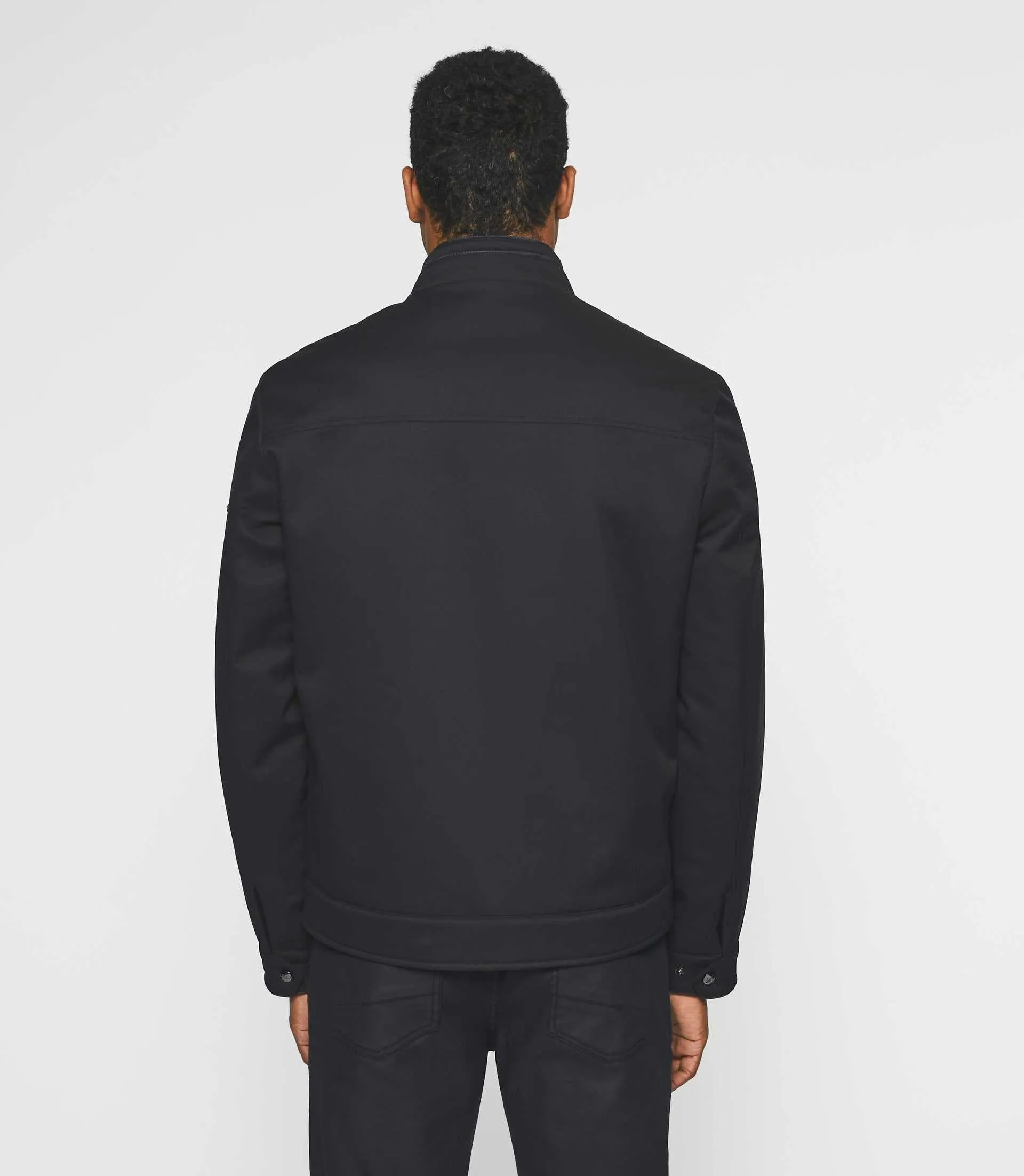 Blouson col montant marine MARCOS