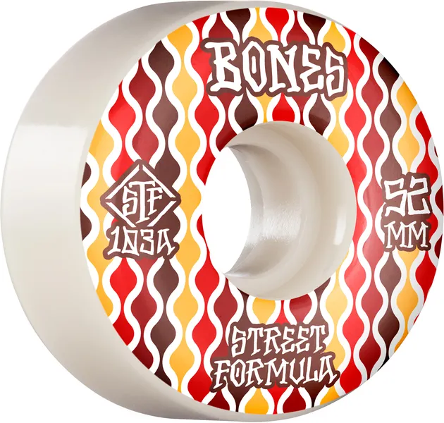 BONES WHEELS ( JEU DE 4 ) STF 52MM V2 RETROS 103A