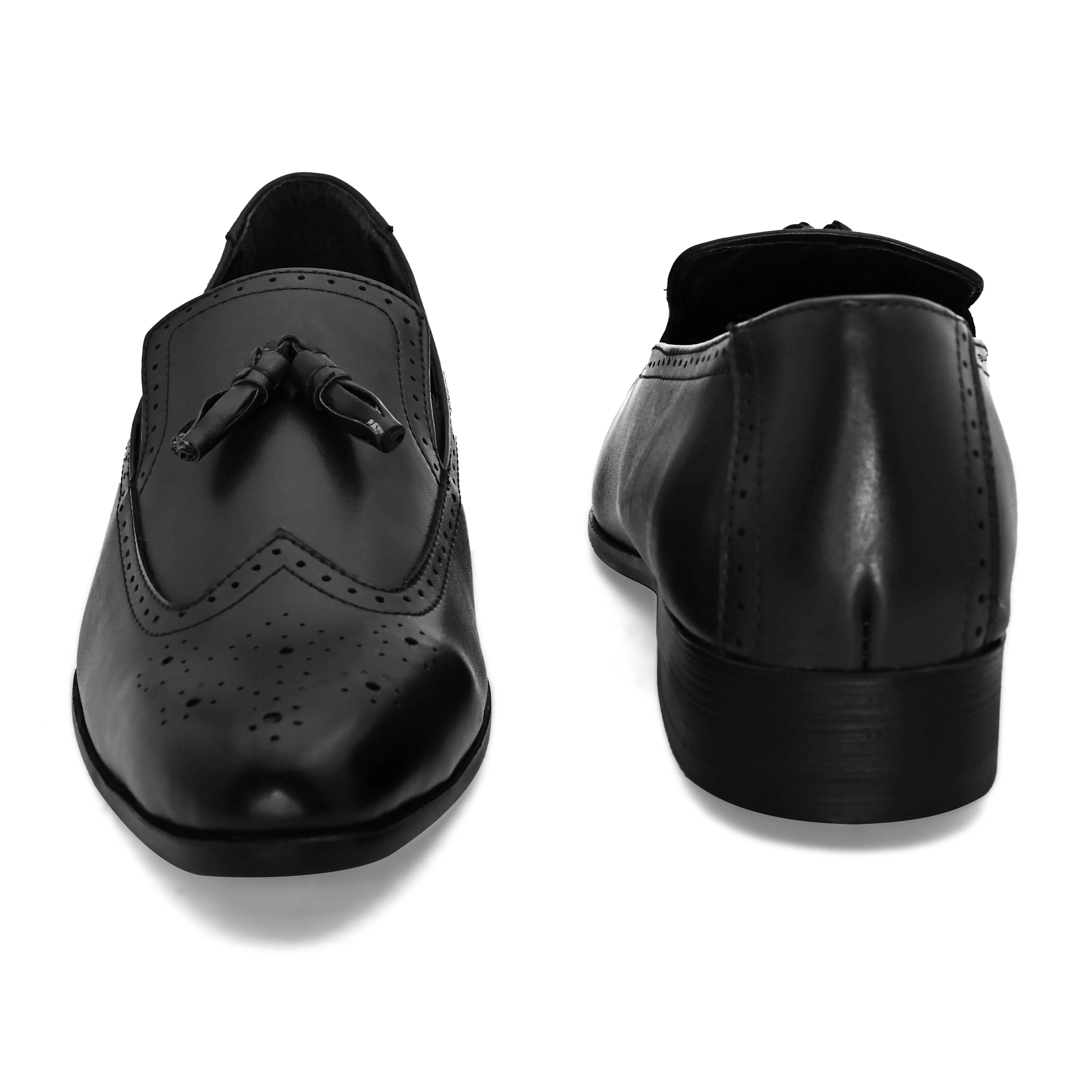 Brune Black Slip-Ons