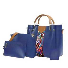 CAPRI 4 PIECE BLUE HANDBAG