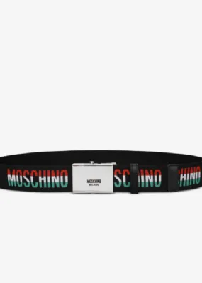 Ceinture Moschino logo italia