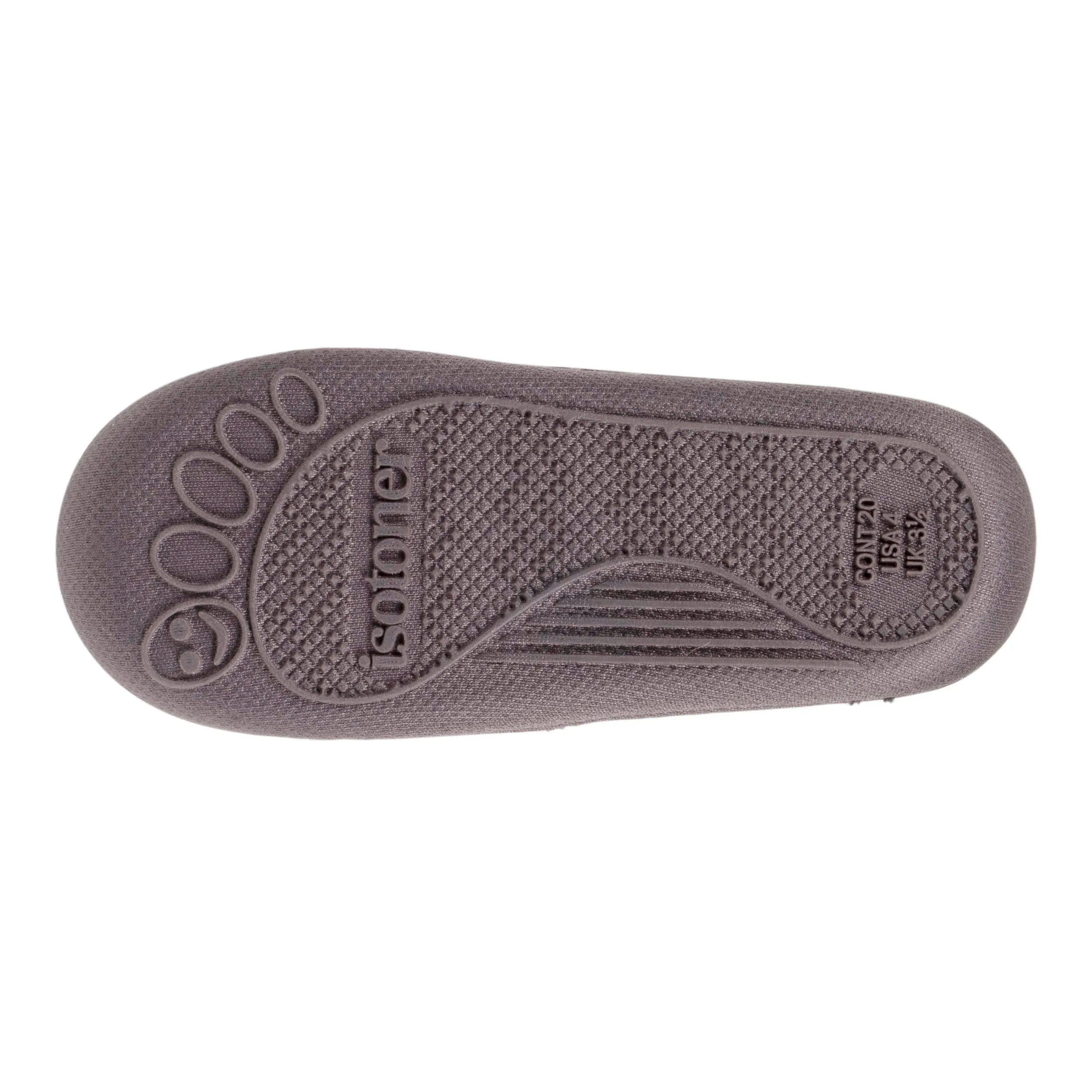 Chaussons bottillons zip Bébé Gris irisé