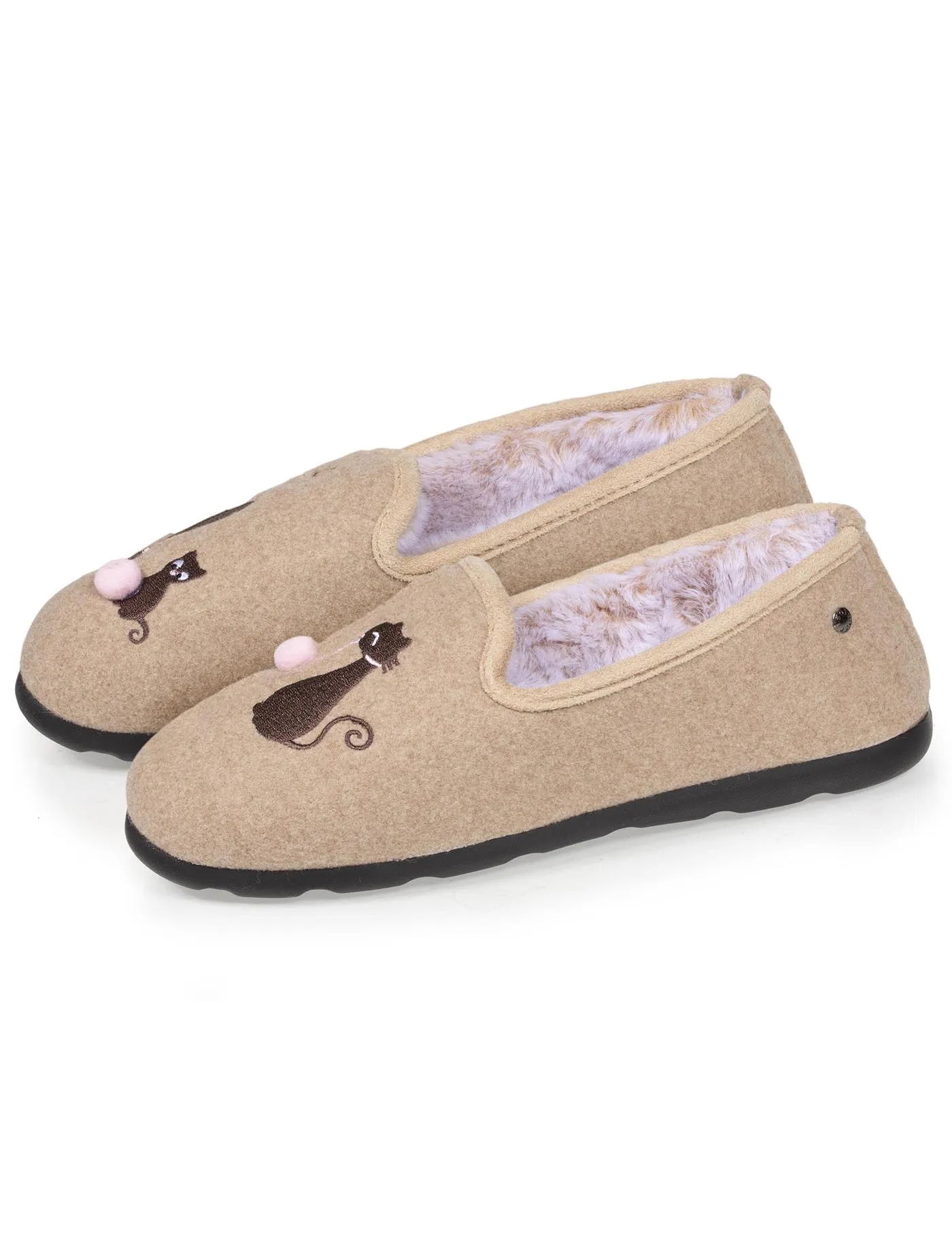 Chaussons charentaises Femme Beige