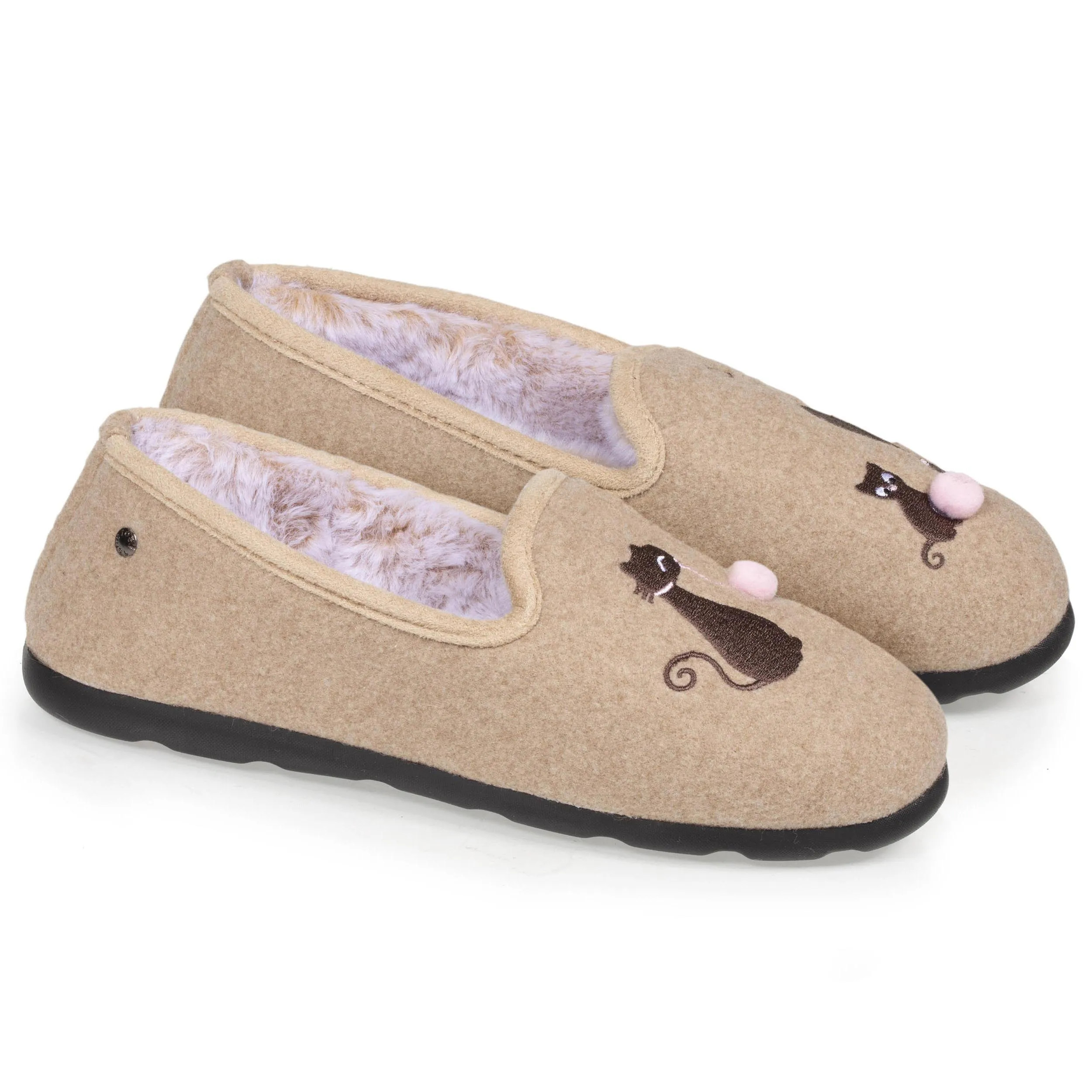 Chaussons charentaises Femme Beige