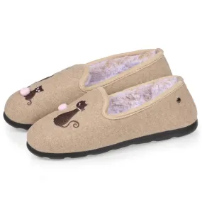 Chaussons charentaises Femme Beige