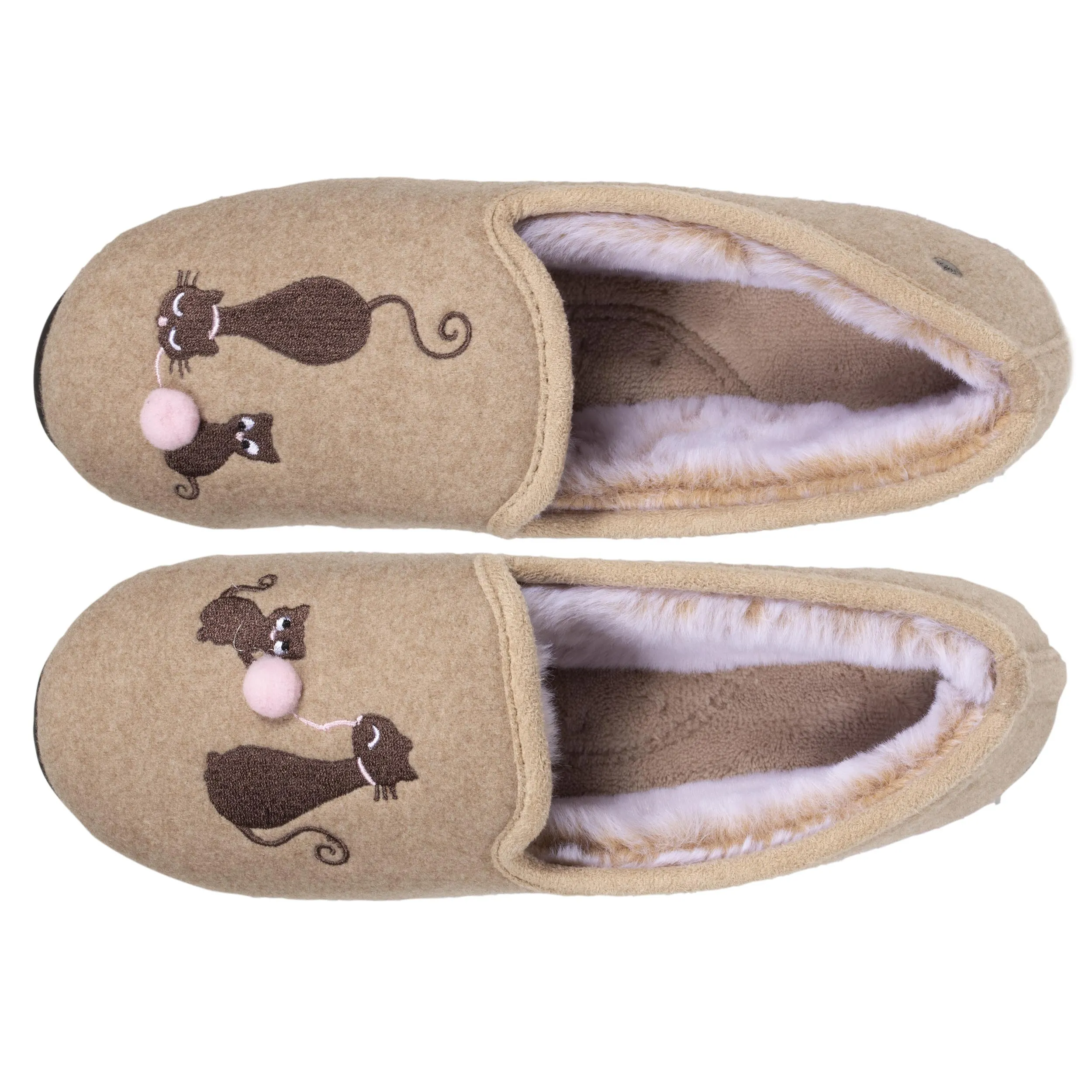 Chaussons charentaises Femme Beige