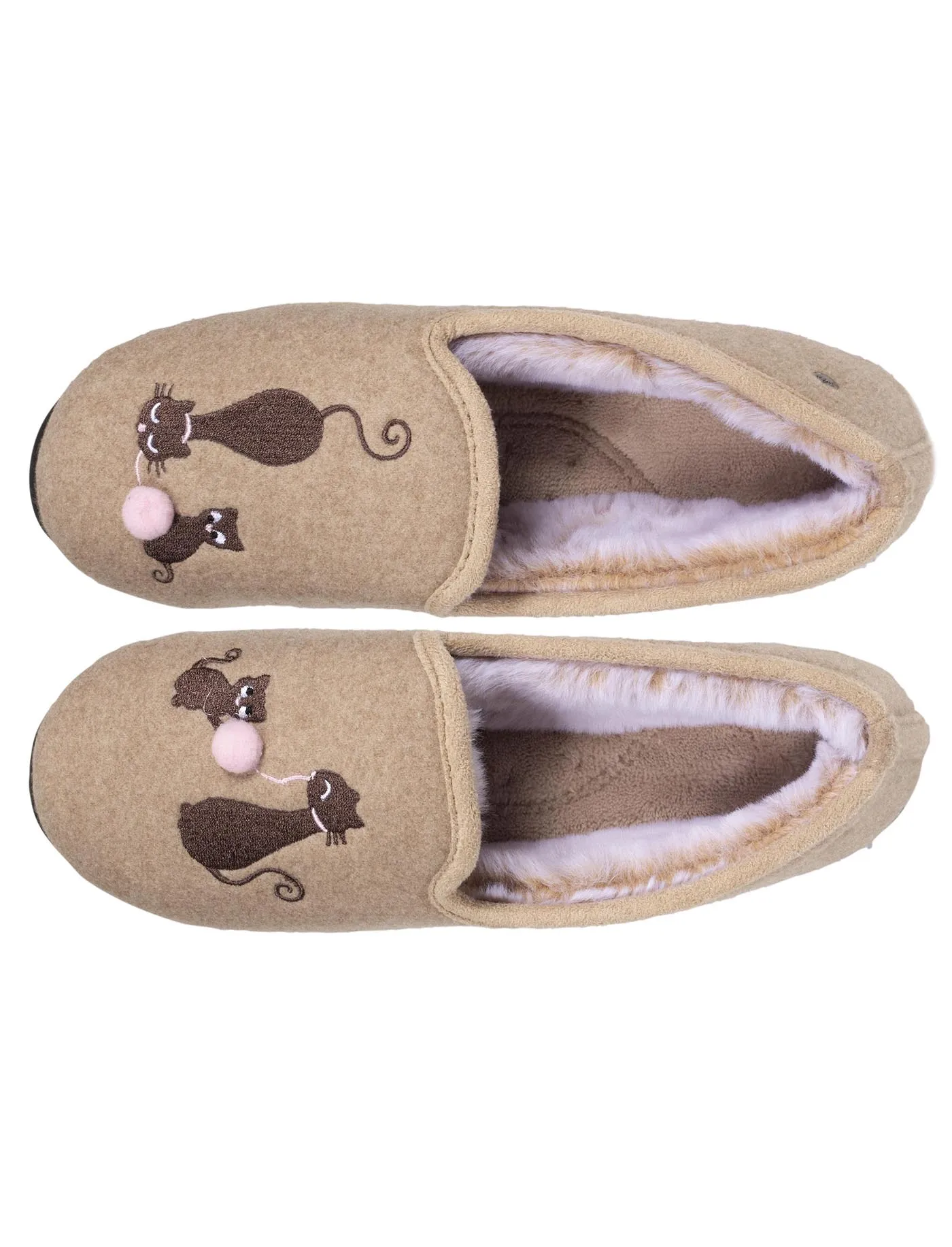 Chaussons charentaises Femme Beige