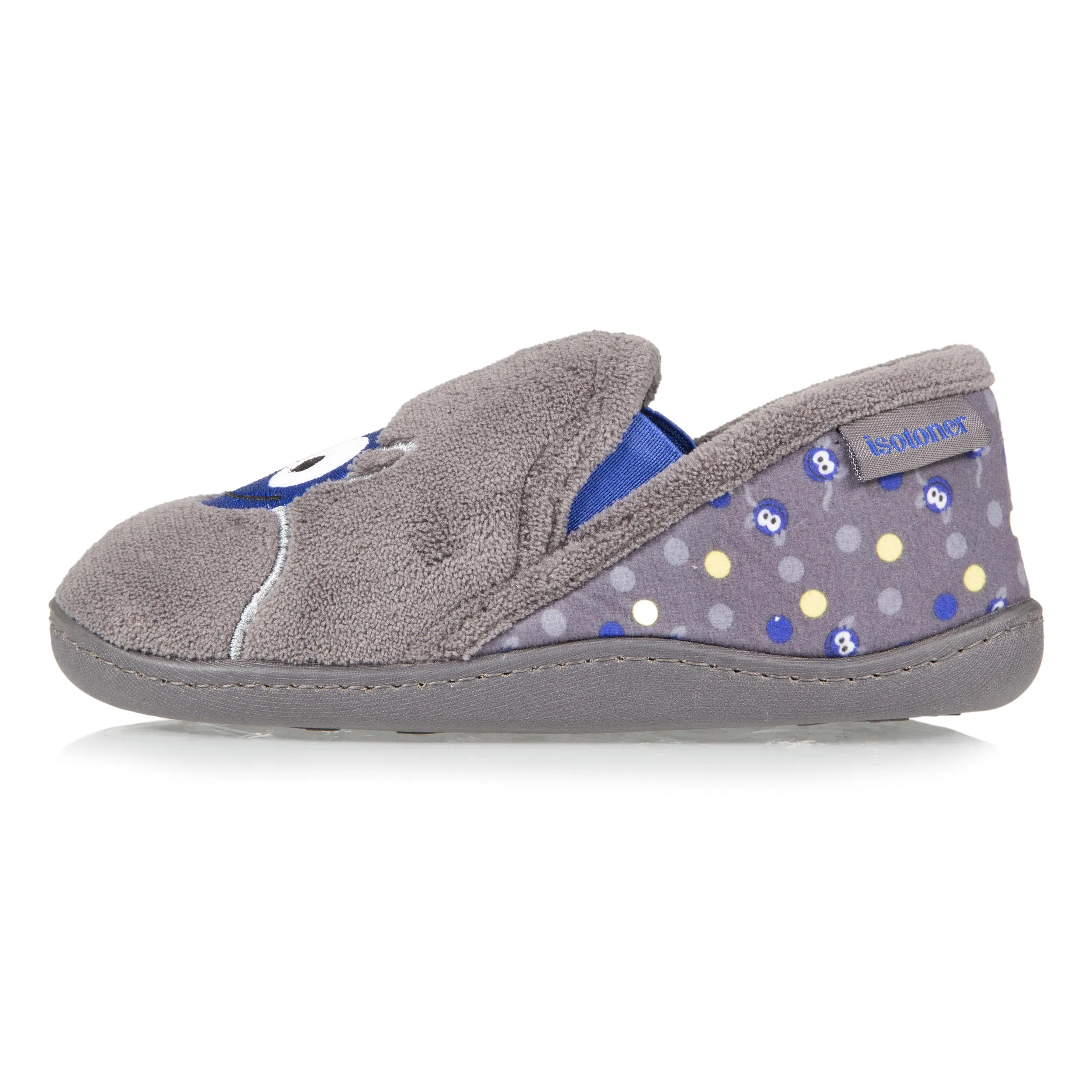 Chaussons mocassins Enfant Gris Monstre