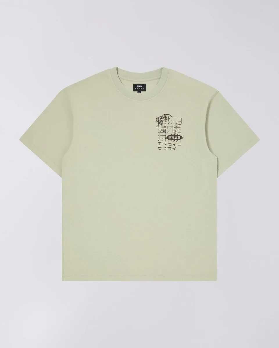 EDWIN HAZARDOUS VOLTAGE t-shirt - DESERT SAGE