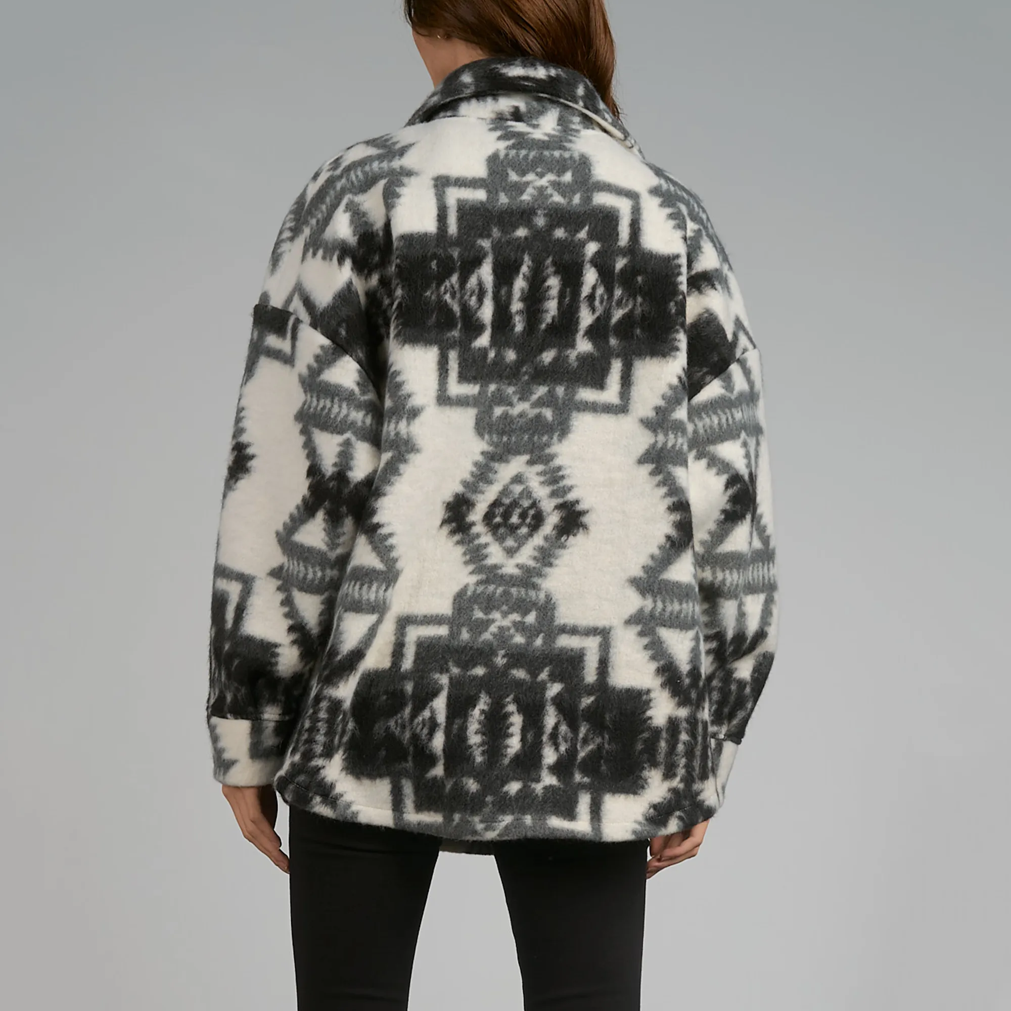 Elan Brush Print Jacket