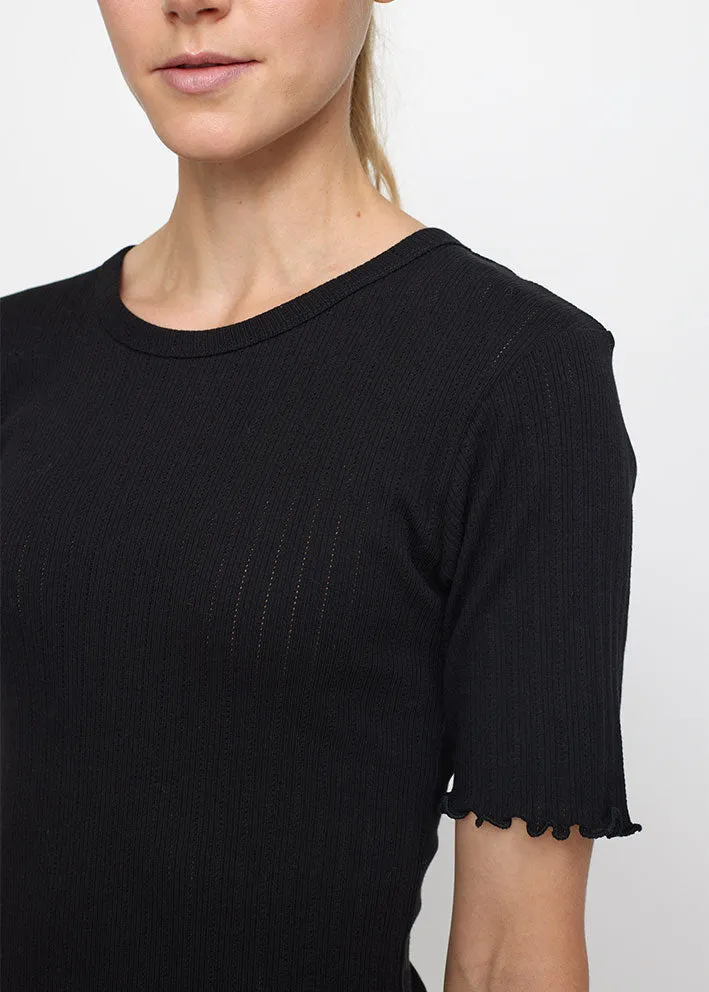 Esmé Studios Ella SS Top ES124-302 Black