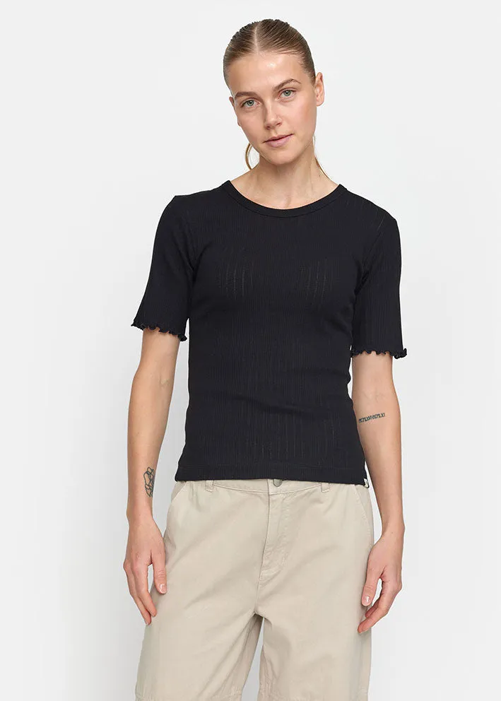 Esmé Studios Ella SS Top ES124-302 Black