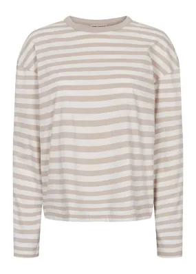 Esmé Studios Signe LS Striped T-shirt ES123-315 Chateau Gray Stripe