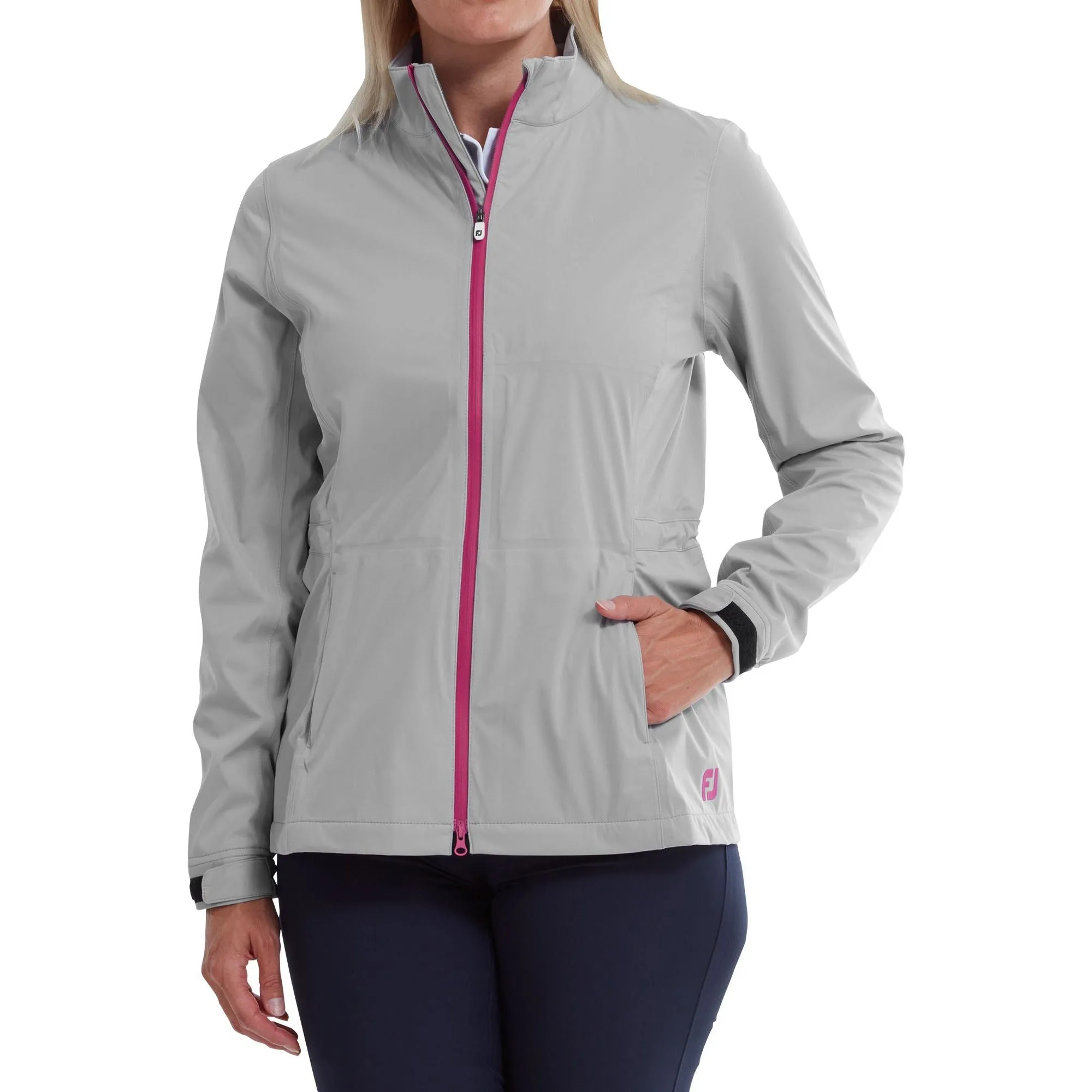 Footjoy Veste de Pluie Hydroknit Gris rose