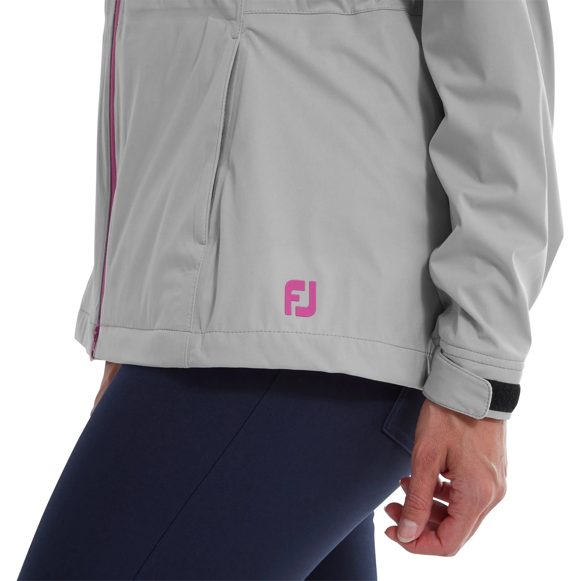 Footjoy Veste de Pluie Hydroknit Gris rose