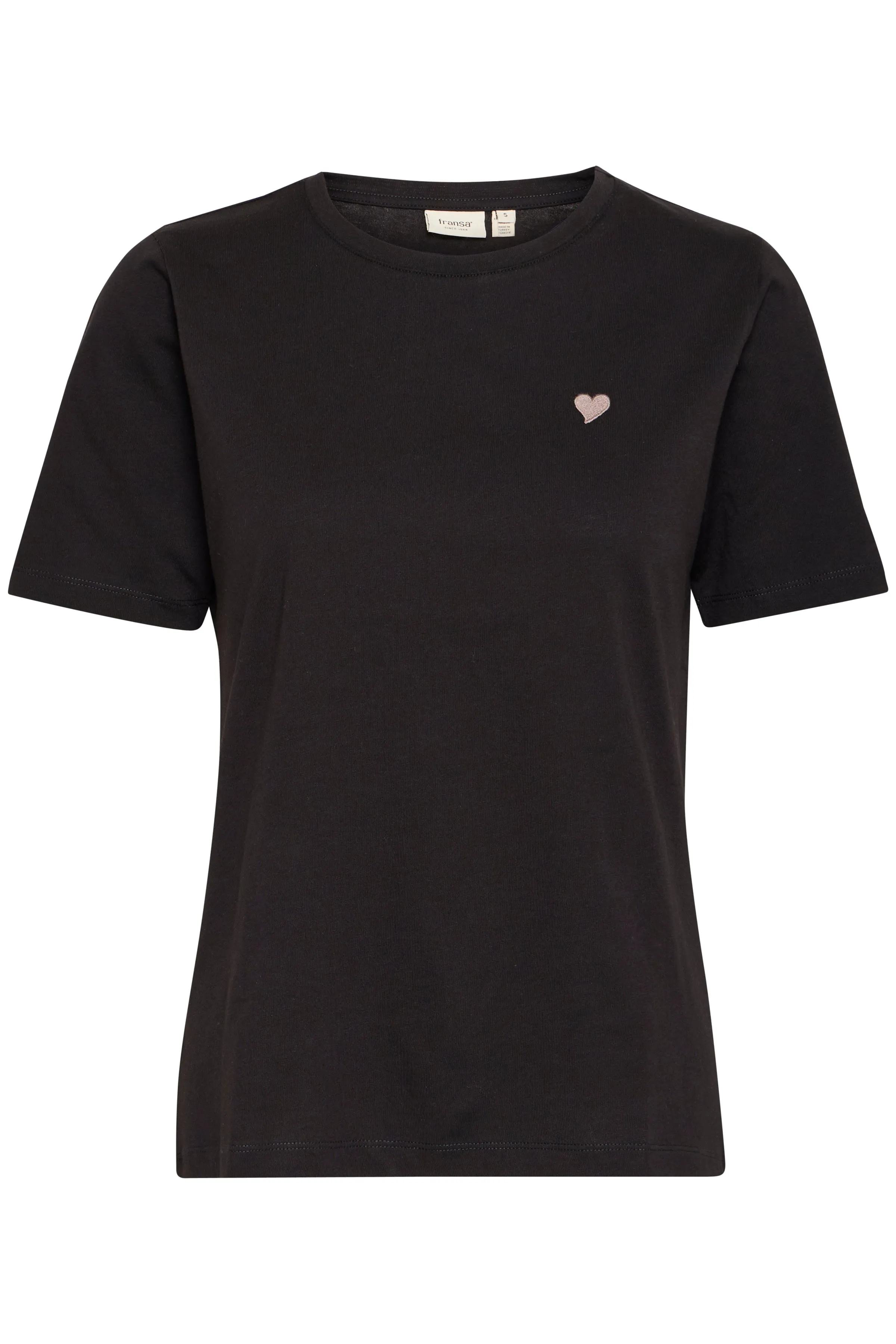 Fransa FRHeart tee 1 black