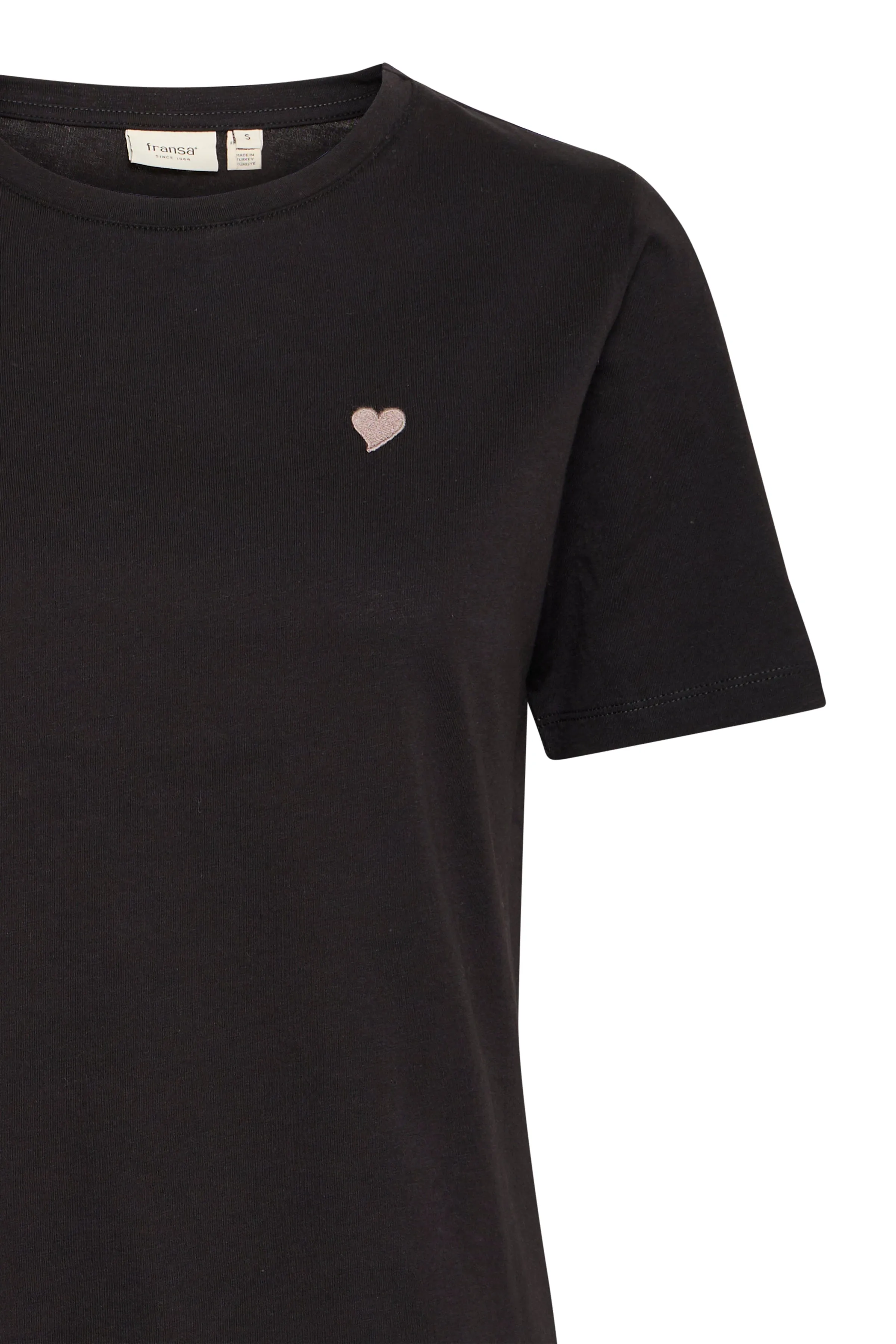 Fransa FRHeart tee 1 black