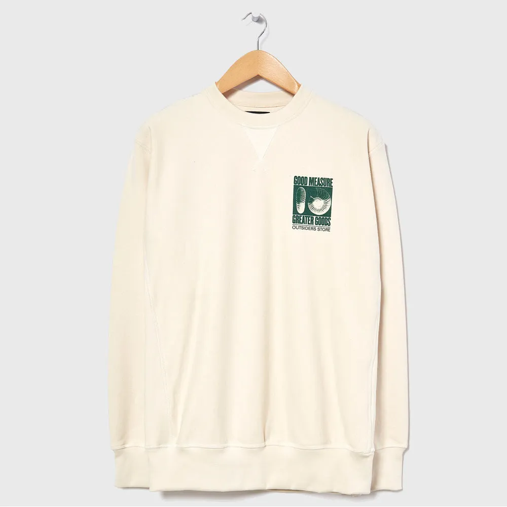 Good Measure M-21 X Greater Goods 'Fossils' Heavyweight Crew Neck Sweatshirt