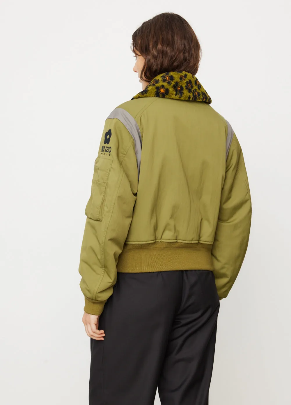 'Hana Leopard' Elevated Bomber