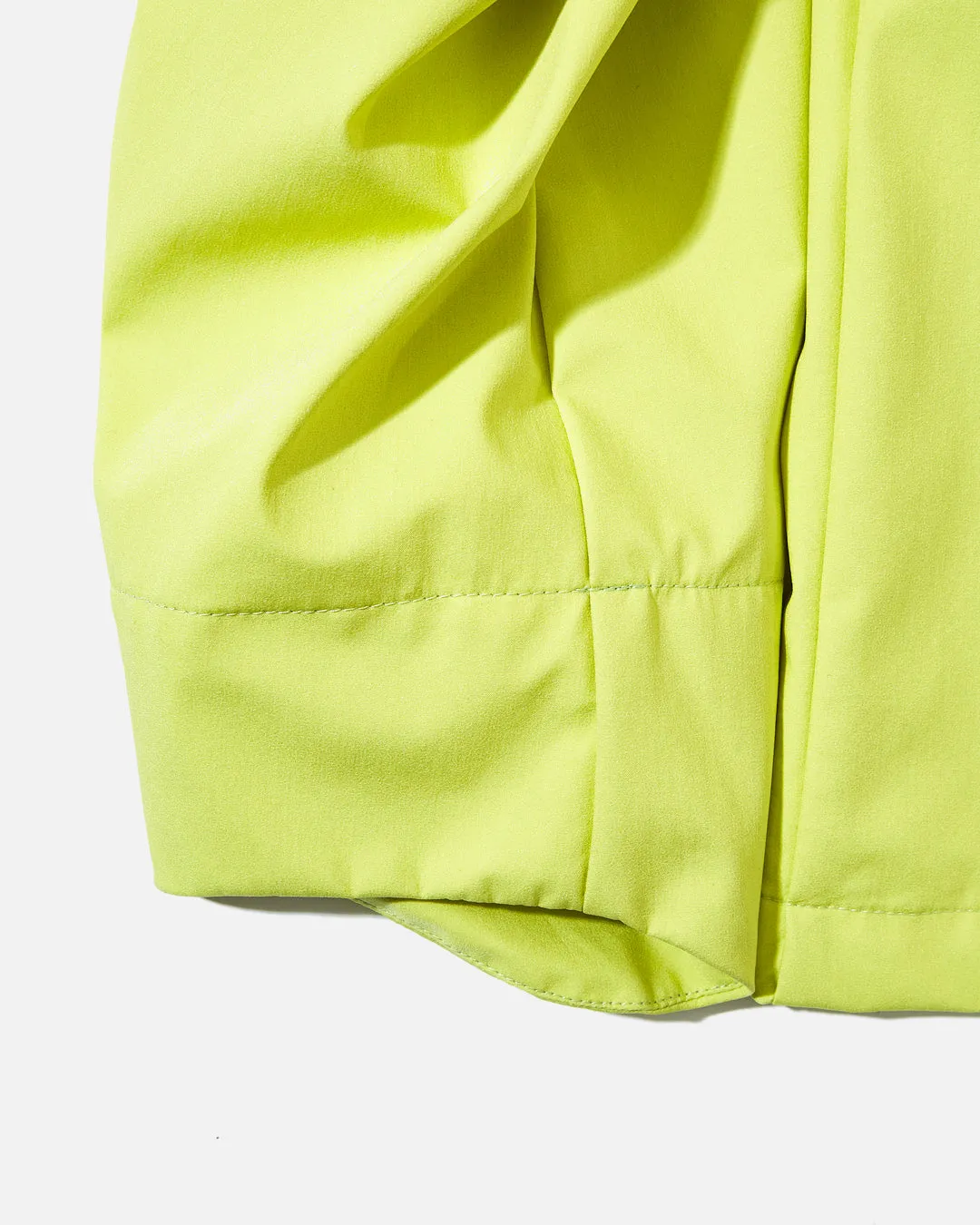 Hooded Curve Closure Jacket - Jonquil Green