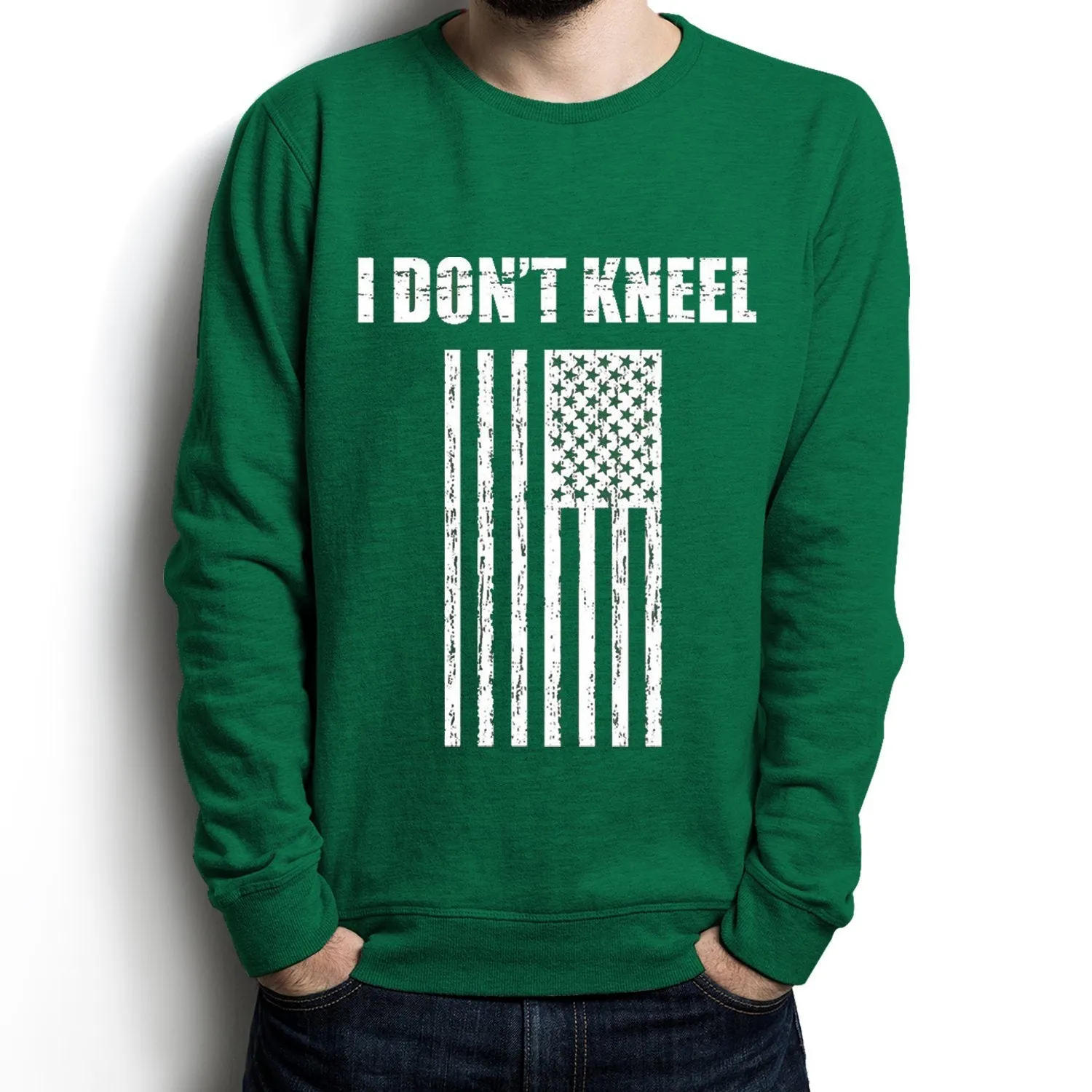 I Don't Kneel Long Sleeve Men Shirt