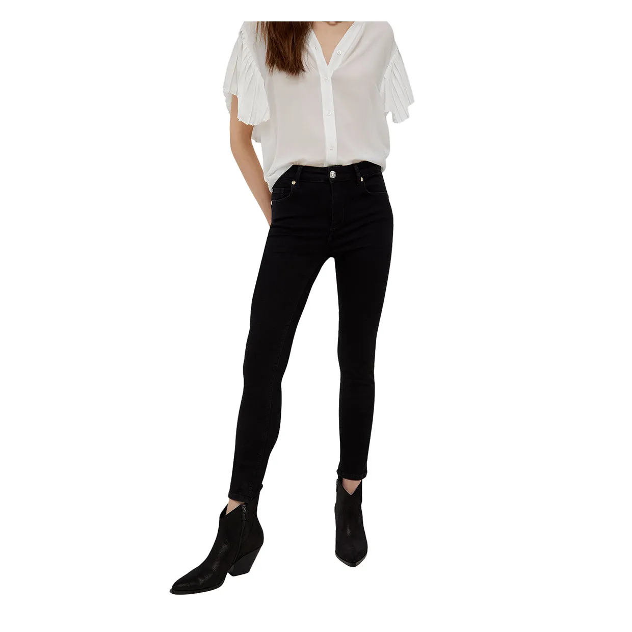 Jeans Liu-Jo Skinny Vita Alta Nero