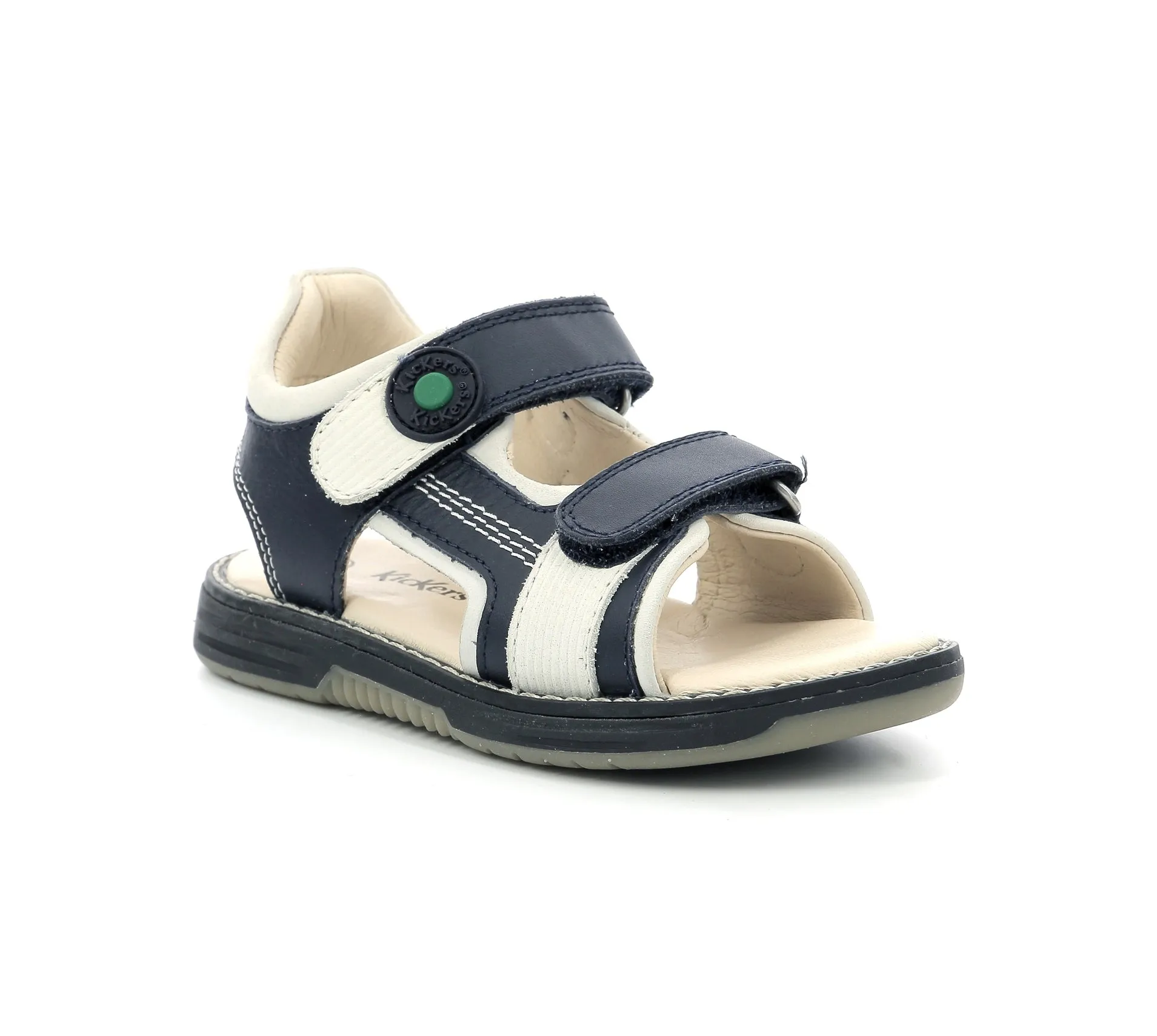 KICKERS KICKGALACXO Marine Blanc Sandales/ nu-pieds