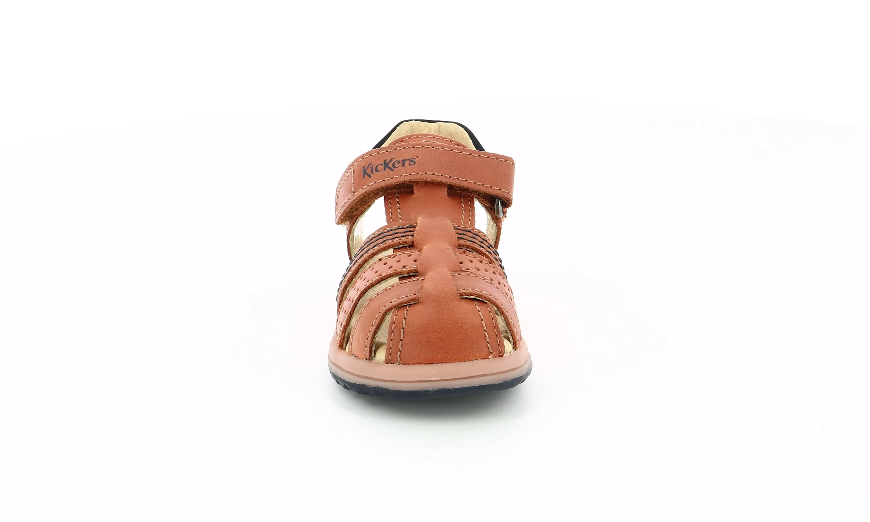 KICKERS PLATINIUM camel Sandales Nu Pieds