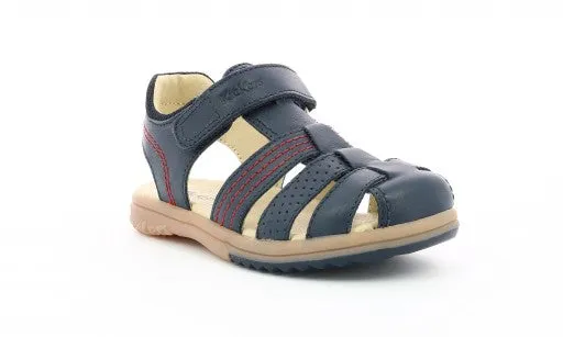 KICKERS PLATINIUM marine  Sandales Nu Pieds adulte