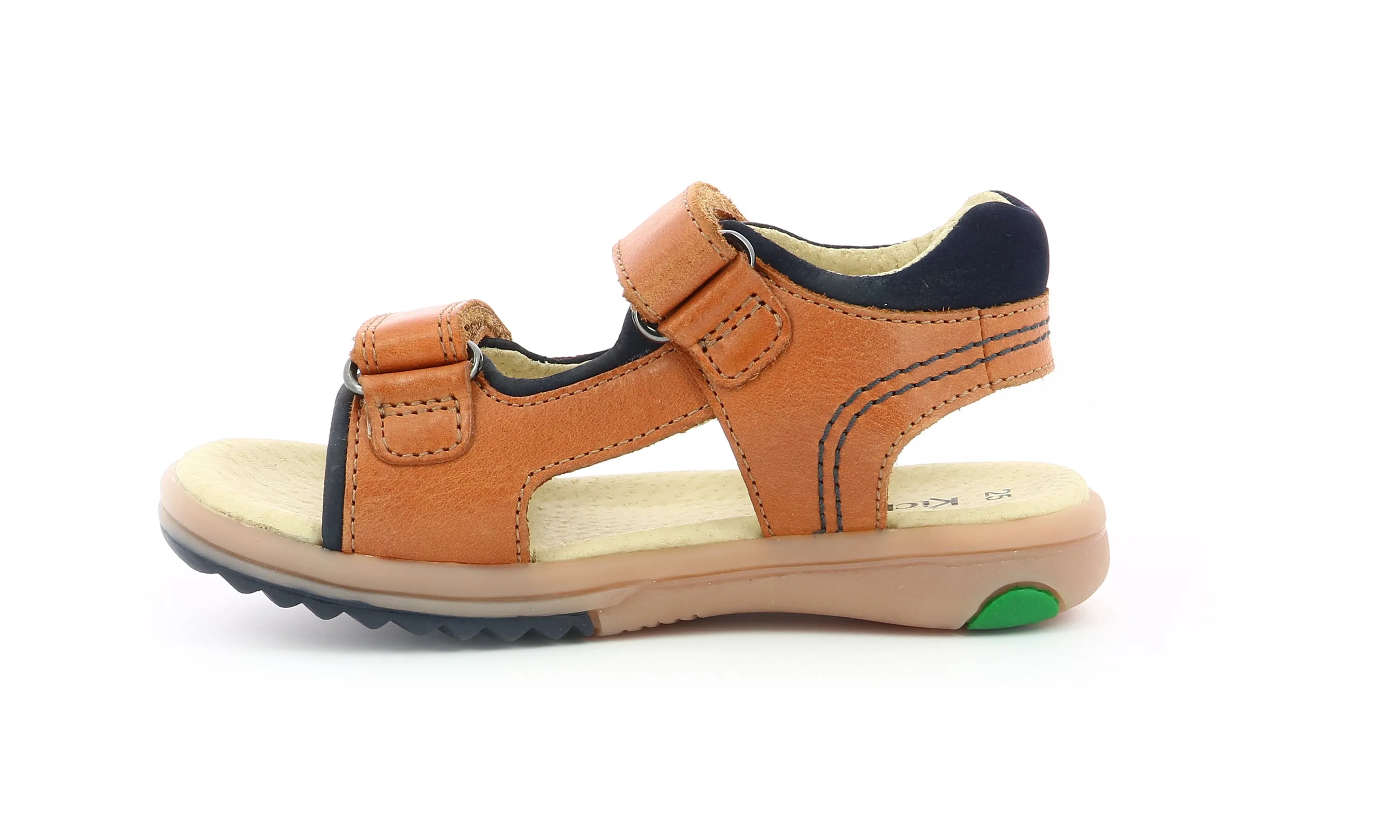 KICKERS PLATINO camel Sandales Nu Pieds