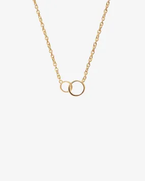 Les Amis drop necklace gold