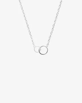 Les Amis drop necklace silver