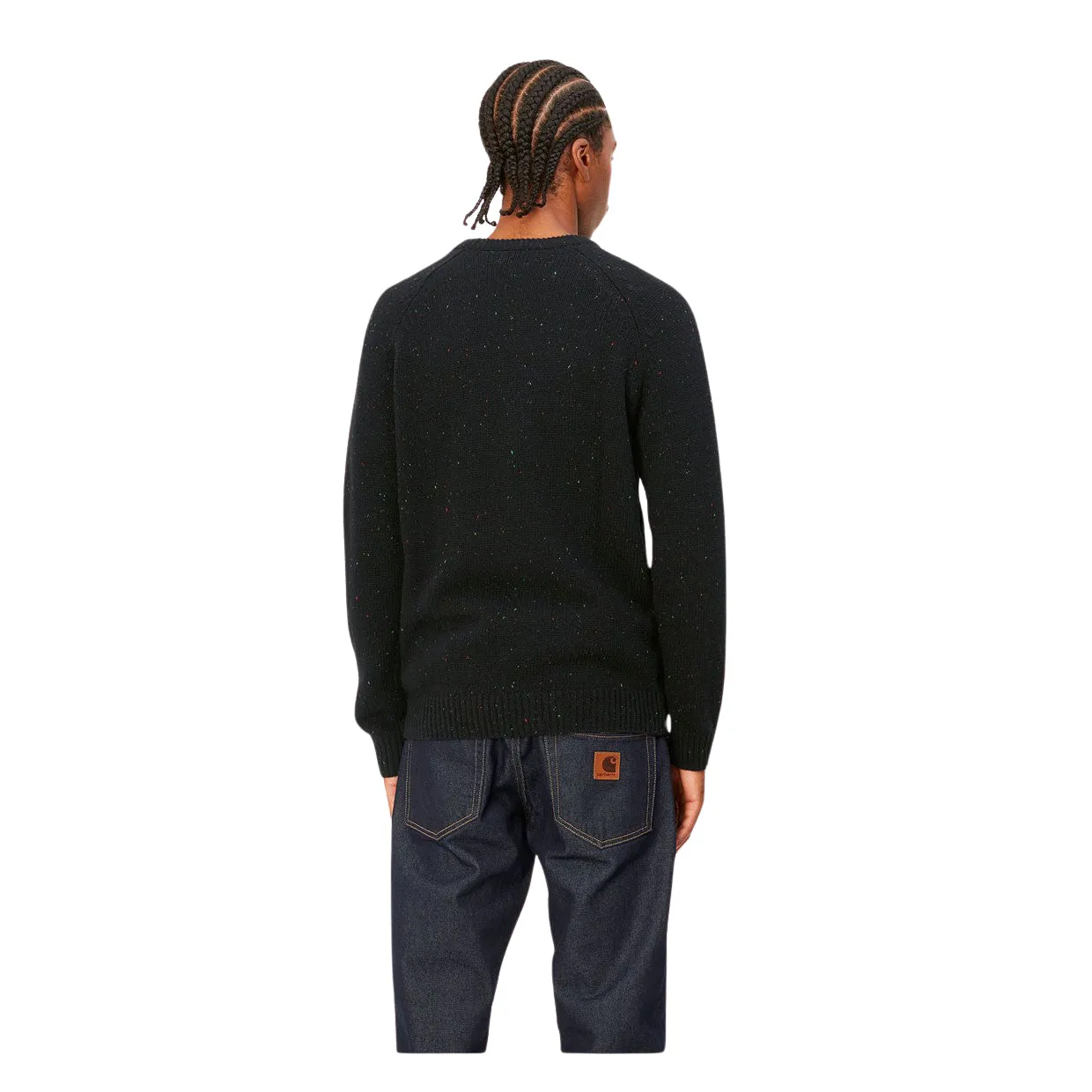 Maglione Uomo Carhartt WIP Anglistic Sweater Nero