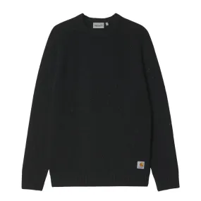 Maglione Uomo Carhartt WIP Anglistic Sweater Nero