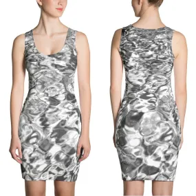 Mermaid Spandex Dress - STYLE Bodycon - COLOR Silver Water