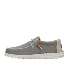 Mocassini Uomo Hey Dude Wally Knit Grigio