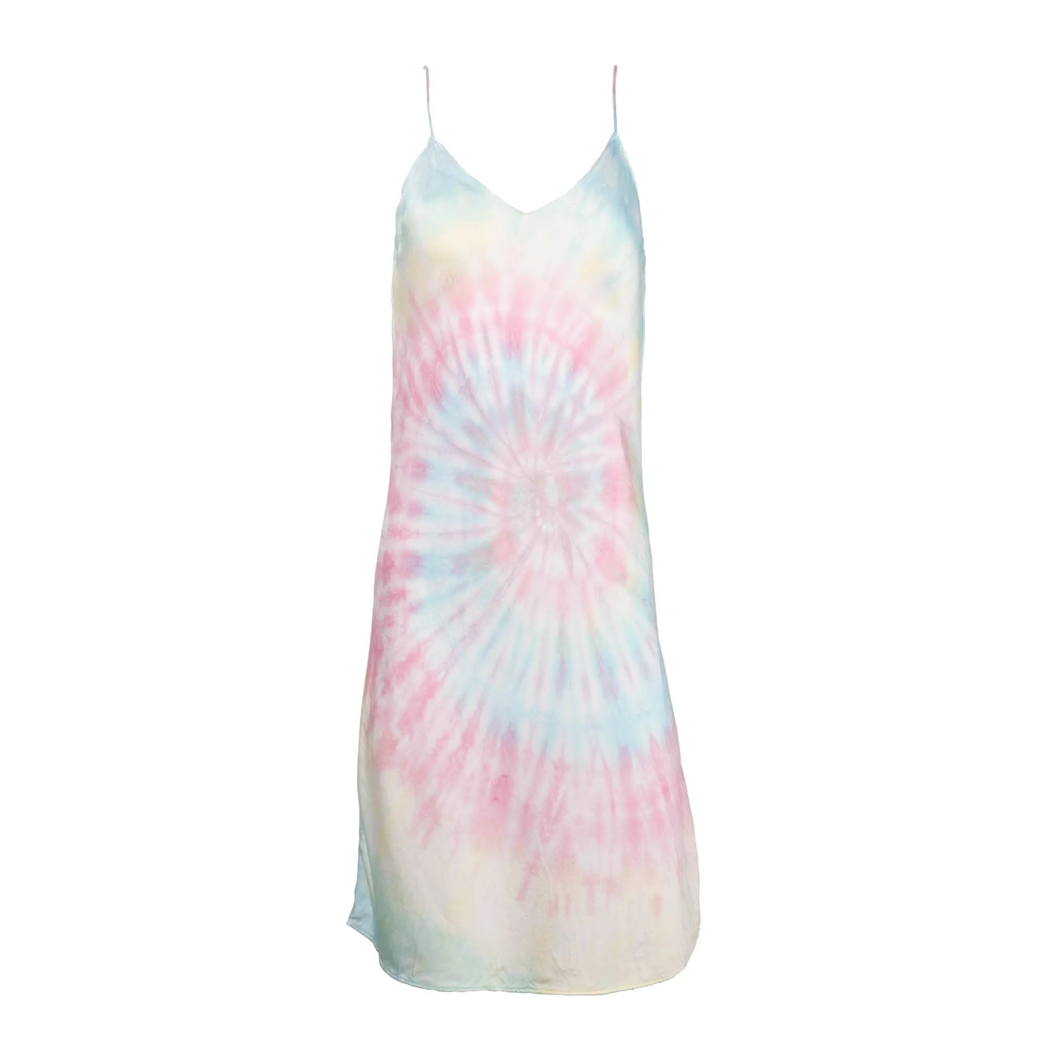 Multi Tie Dye Mini Slip Dress