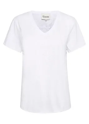 My Essential Wardrobe The V-Tee - Bright White