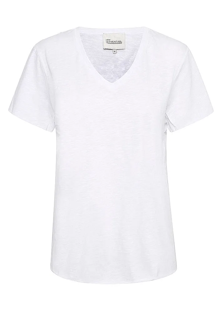 My Essential Wardrobe The V-Tee - Bright White